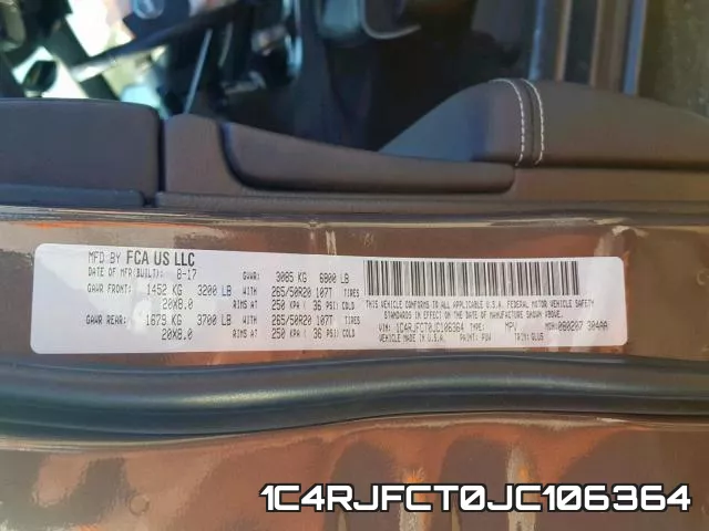 1C4RJFCT0JC106364 фото 2