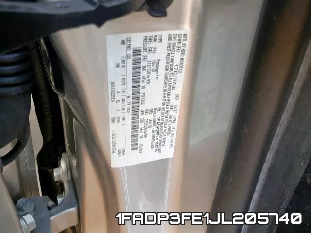 1FADP3FE1JL205740 фото 2
