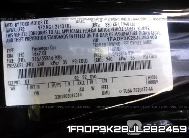 1FADP3K28JL282469 фото 10