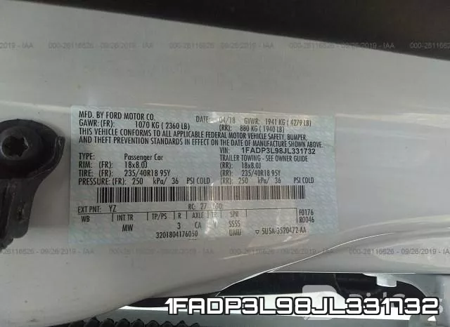 1FADP3L98JL331732 фото 10