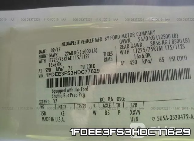 1FDEE3FS3HDC77629 фото 10