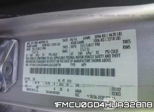 1FMCU0GD4HUA32878 фото 10