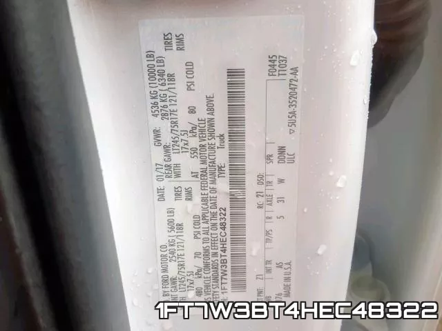 1FT7W3BT4HEC48322 фото 2