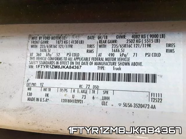 1FTYR1ZM8JKA84367 фото 2