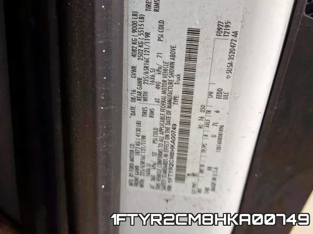 1FTYR2CM8HKA00749 фото 2