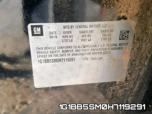1G1BB5SM0H7119291 фото 2