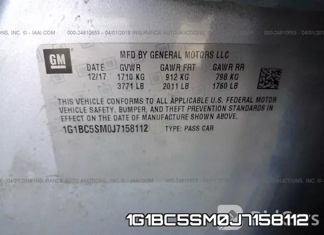 1G1BC5SM0J7158112 фото 10