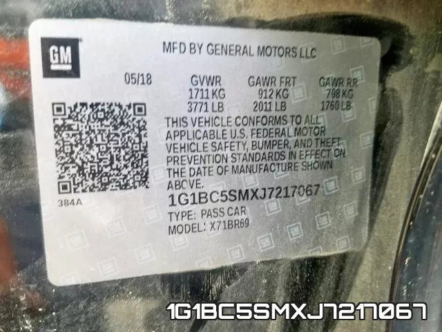 1G1BC5SMXJ7217067 фото 2