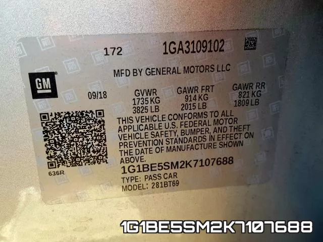 1G1BE5SM2K7107688 фото 2