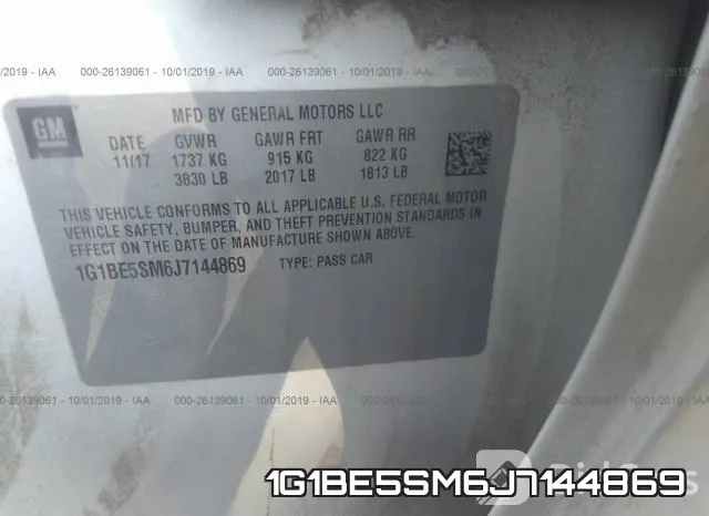 1G1BE5SM6J7144869 фото 10