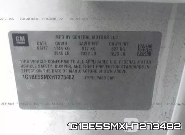 1G1BE5SMXH7273482 фото 10