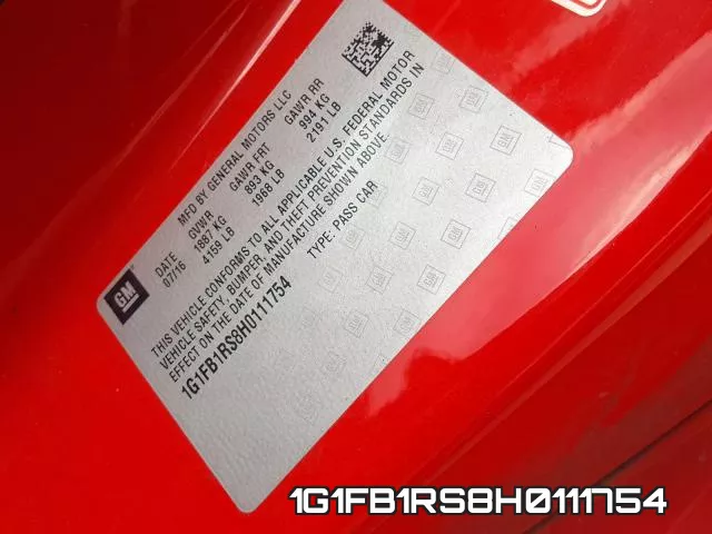 1G1FB1RS8H0111754 фото 2