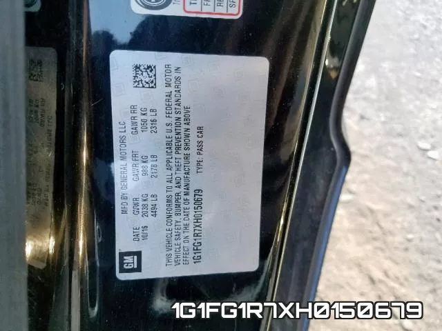 1G1FG1R7XH0150679 фото 2