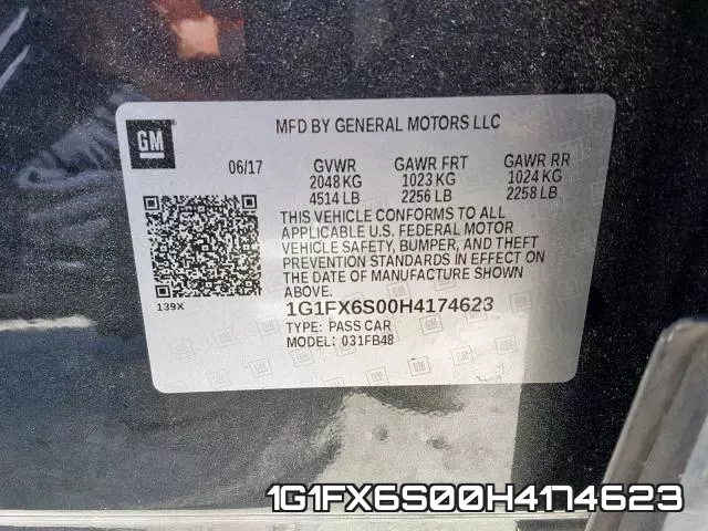 1G1FX6S00H4174623 фото 2