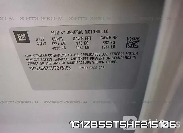 1G1ZB5ST5HF215106 фото 10