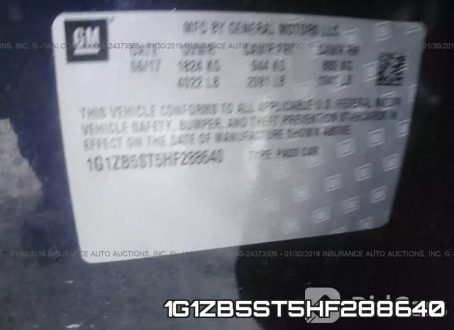 1G1ZB5ST5HF288640 фото 10