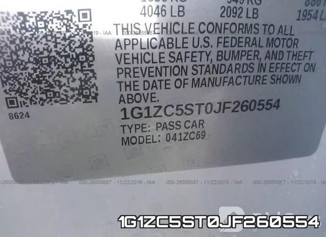 1G1ZC5ST0JF260554 фото 10