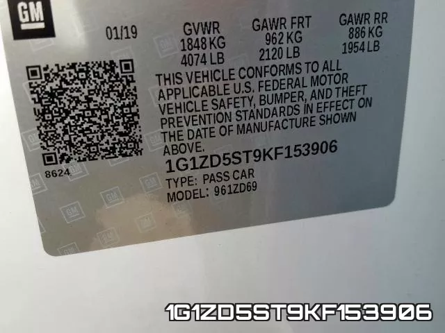 1G1ZD5ST9KF153906 фото 2