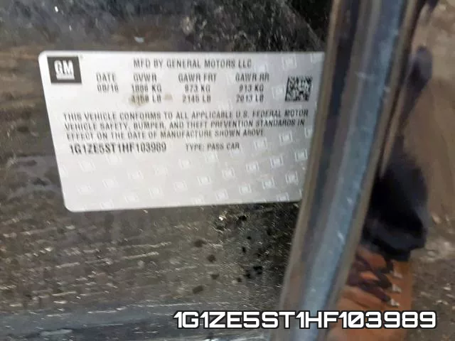 1G1ZE5ST1HF103989 фото 2
