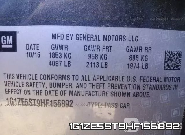 1G1ZE5ST9HF156892 фото 10