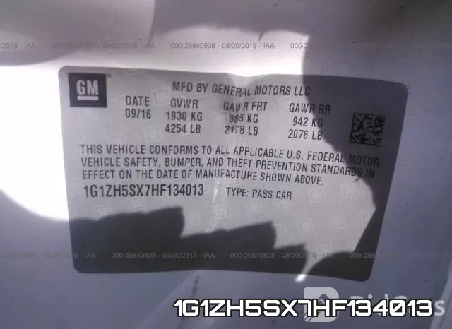 1G1ZH5SX7HF134013 фото 10