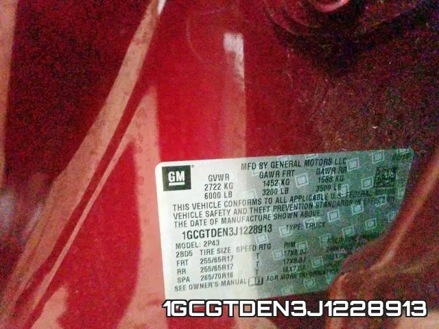 1GCGTDEN3J1228913 фото 2