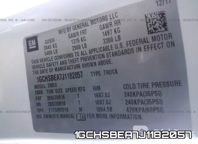 1GCHSBEA7J1182057 фото 10