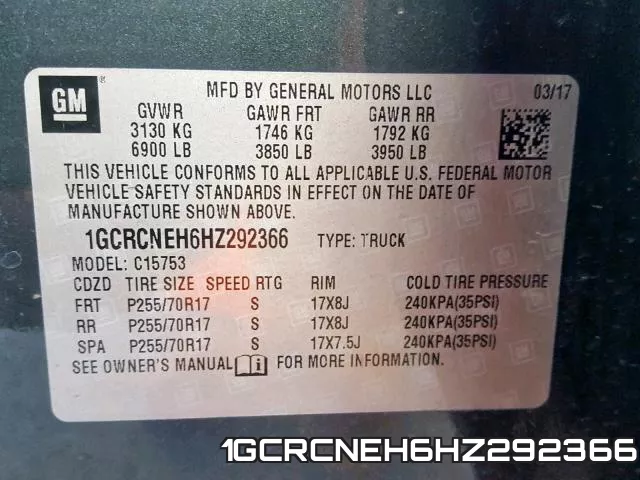 1GCRCNEH6HZ292366 фото 2