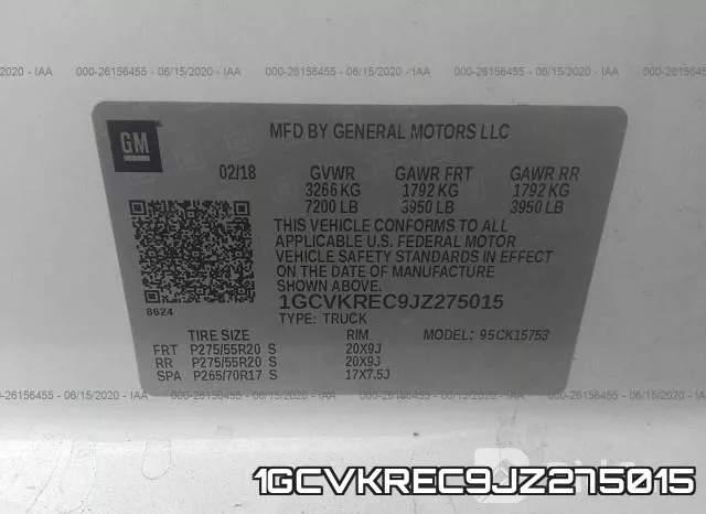 1GCVKREC9JZ275015 фото 10