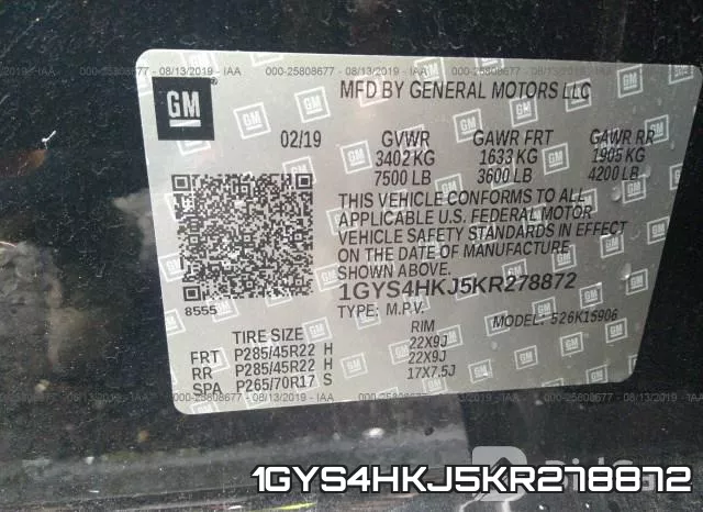 1GYS4HKJ5KR278872 фото 10