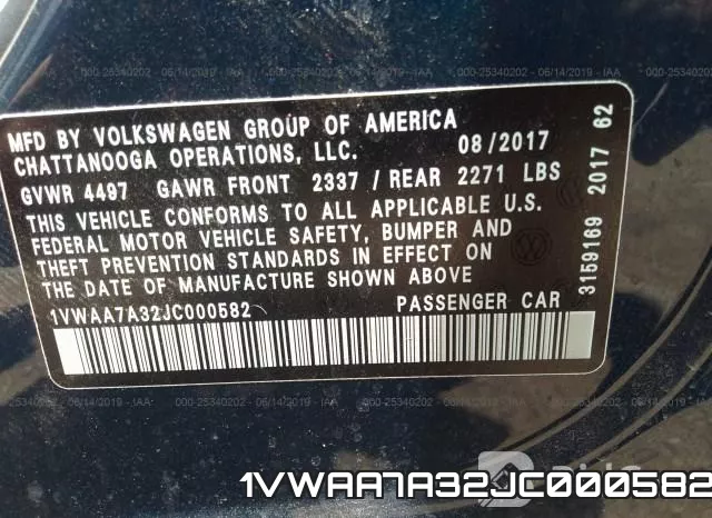 1VWAA7A32JC000582 фото 10