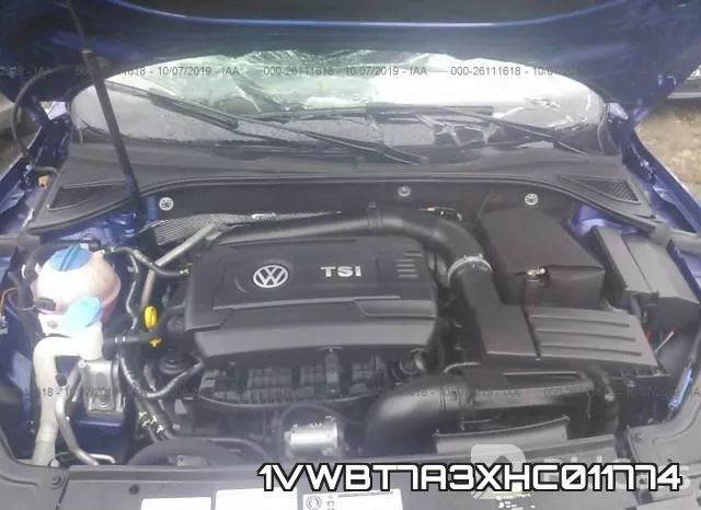 1VWBT7A3XHC011774 фото 2