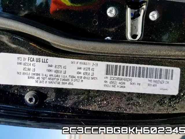 2C3CCABG8KH602345 фото 2