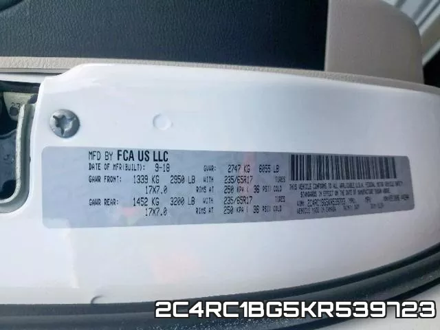 2C4RC1BG5KR539723 фото 2