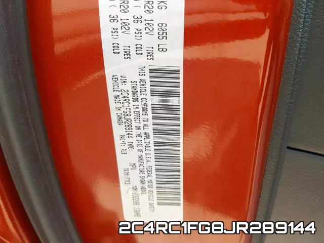 2C4RC1FG8JR289144 фото 2