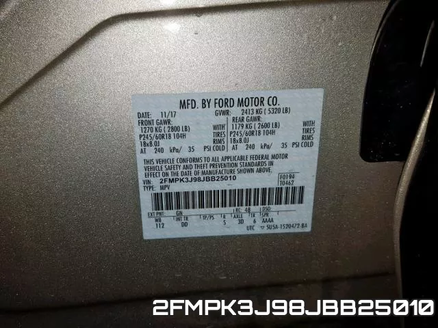 2FMPK3J98JBB25010 фото 2