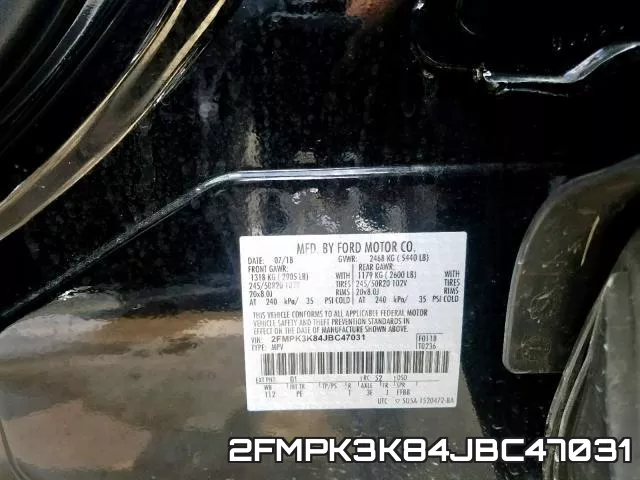 2FMPK3K84JBC47031 фото 2