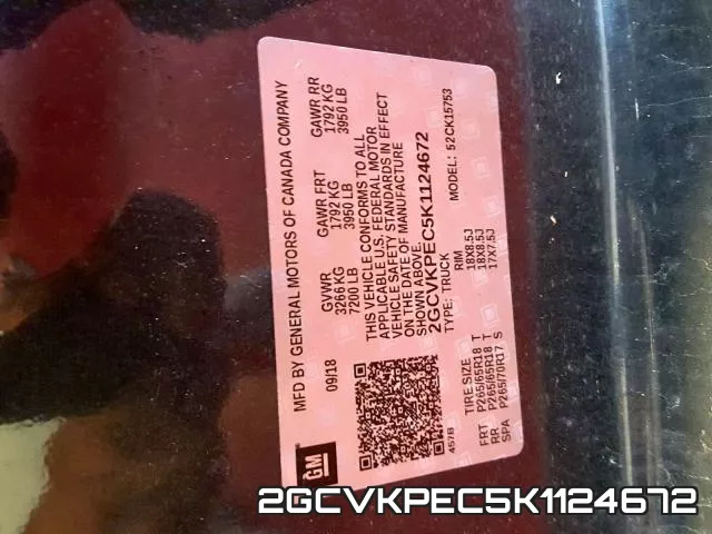2GCVKPEC5K1124672 фото 2