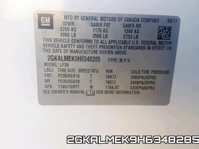 2GKALMEK9H6348285 фото 2