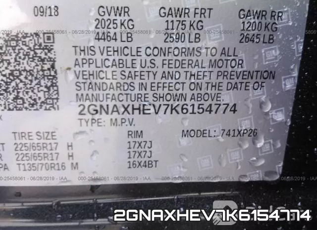 2GNAXHEV7K6154774 фото 10