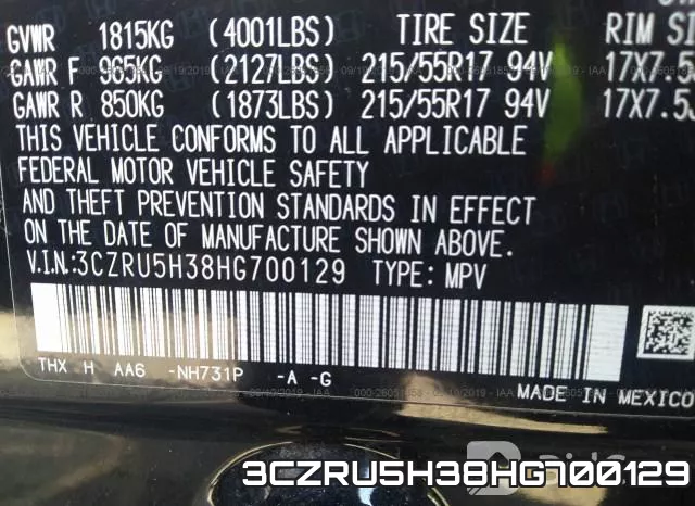 3CZRU5H38HG700129 фото 10