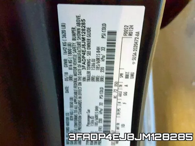 3FADP4EJ8JM128285 фото 2