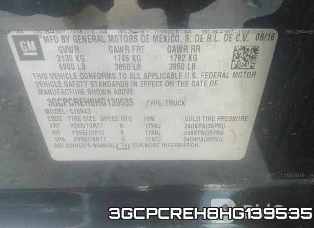 3GCPCREH8HG139535 фото 10