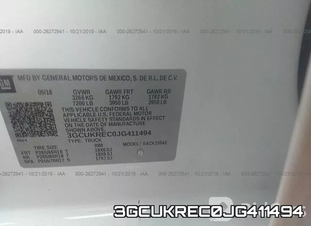 3GCUKREC0JG411494 фото 10