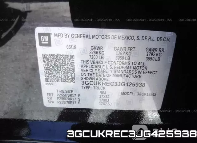 3GCUKREC3JG425938 фото 10