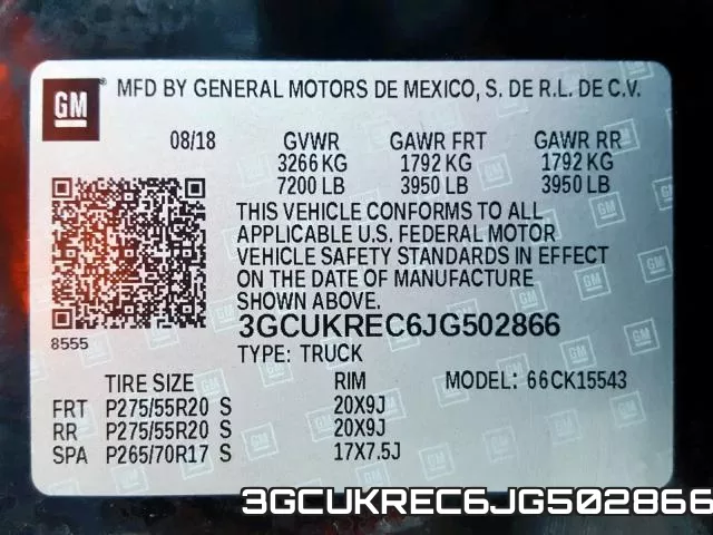 3GCUKREC6JG502866 фото 2