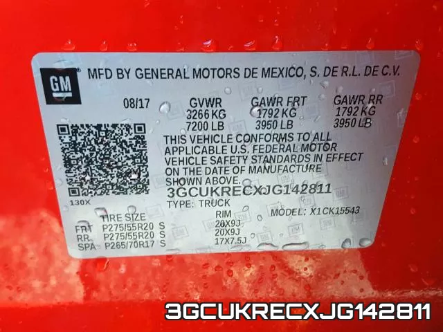 3GCUKRECXJG142811 фото 2