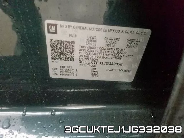 3GCUKTEJ1JG332038 фото 2