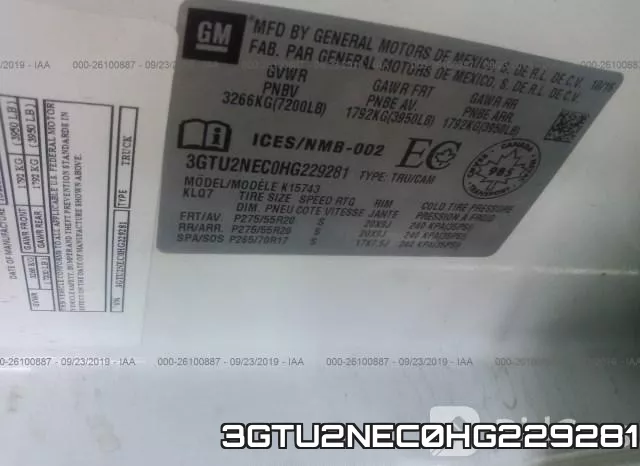 3GTU2NEC0HG229281 фото 9