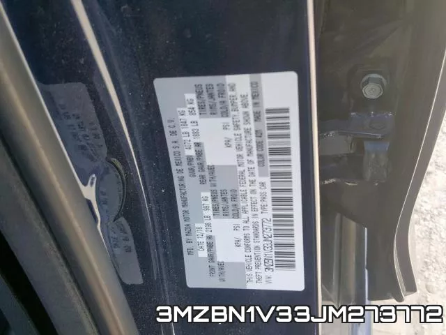 3MZBN1V33JM273772 фото 2